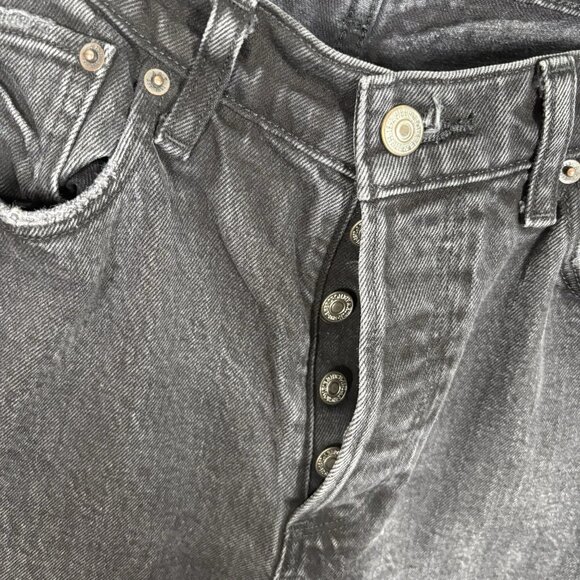 Abercrombie & Fitch Women 27/4S Black Curve Love Low Rise The 90s Baggy Jeans - Picture 6 of 11